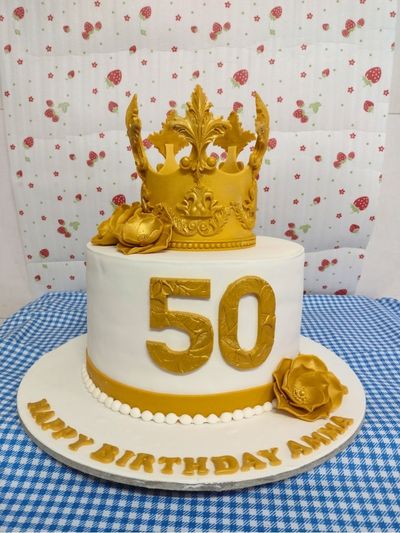 50th Birthday Theme Cake